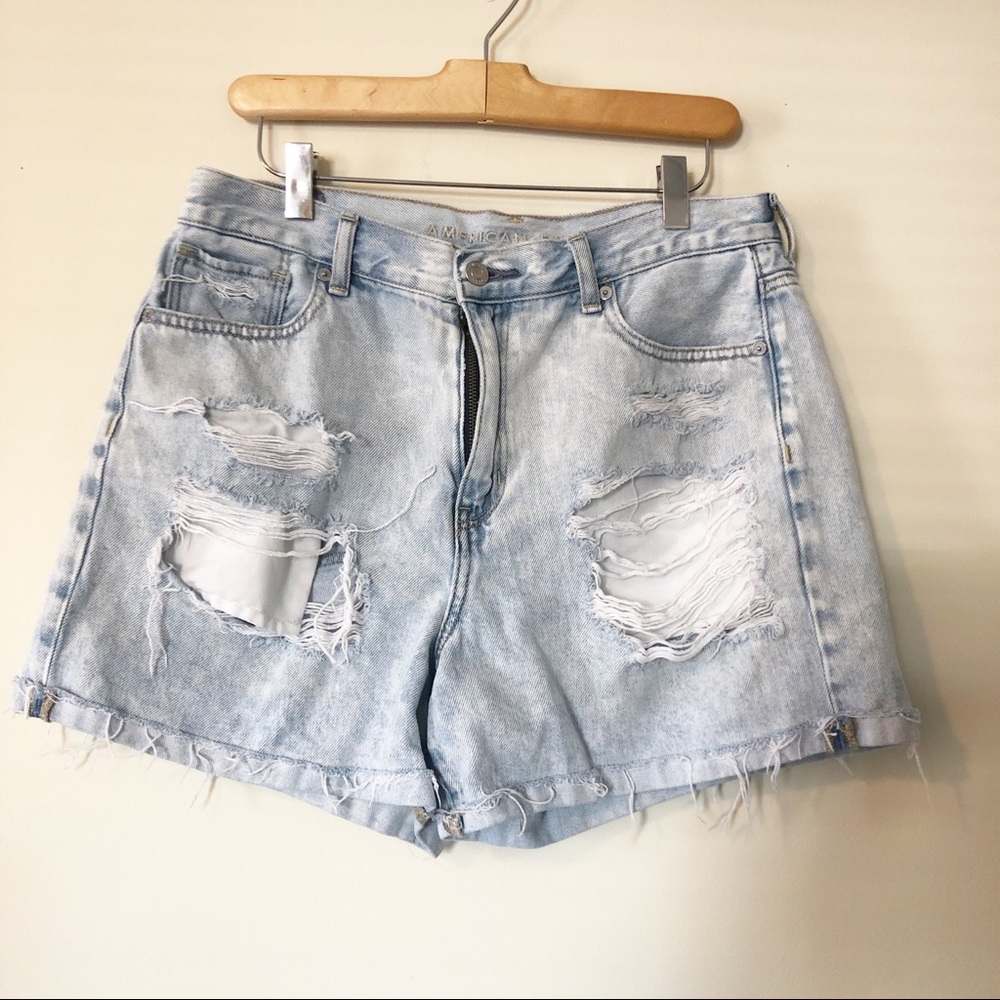 American Eagle Distressed Mom Shorts